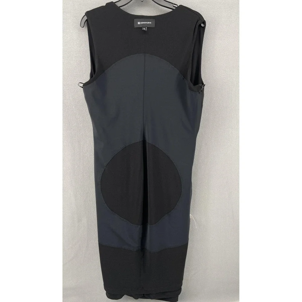 Honeylove Dress Womens 2X InnerPower Ruched Tummy Control  Stretch Minimalist